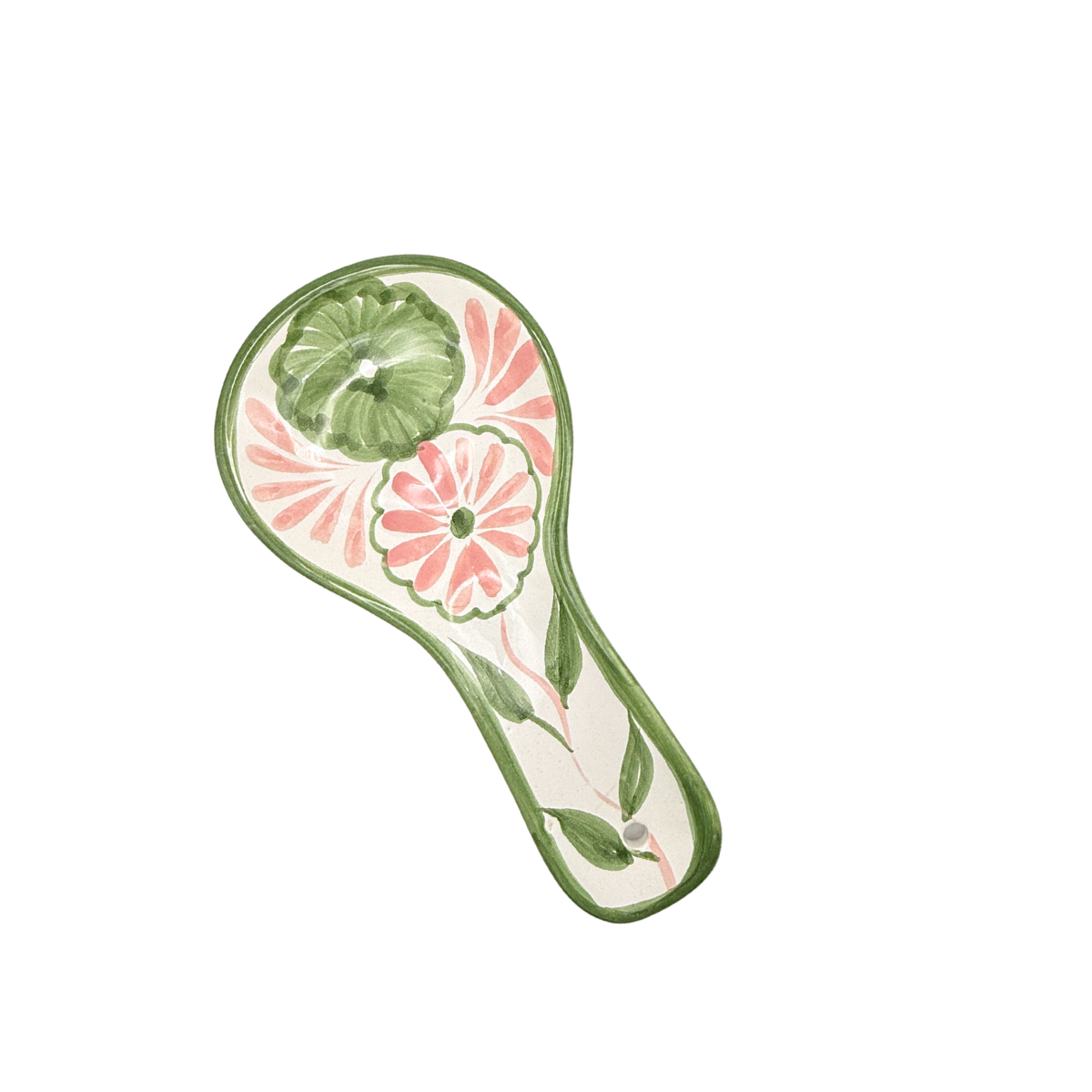 Jardin Spoon Rest, Pink & Green