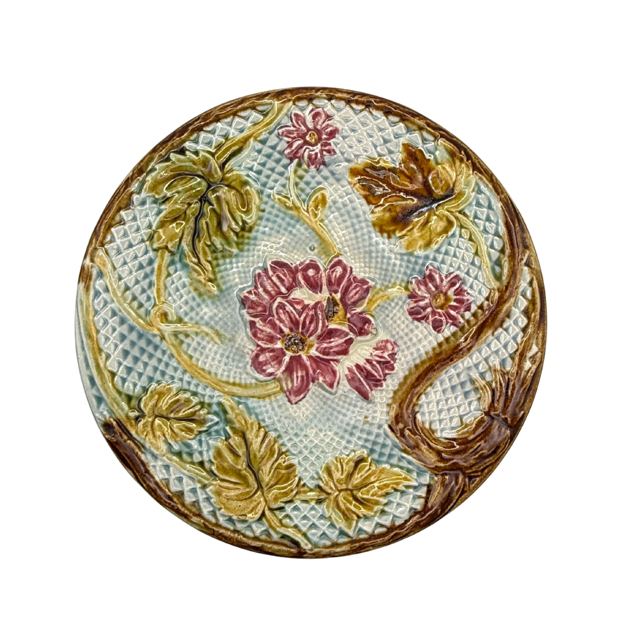 Antique French Majolica Plate