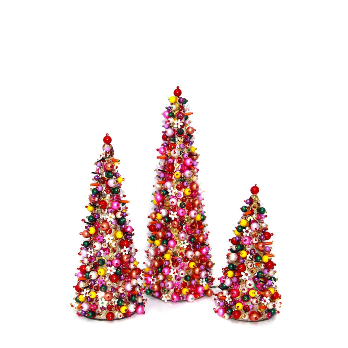 Beads & Baubles Trees, Set of 3