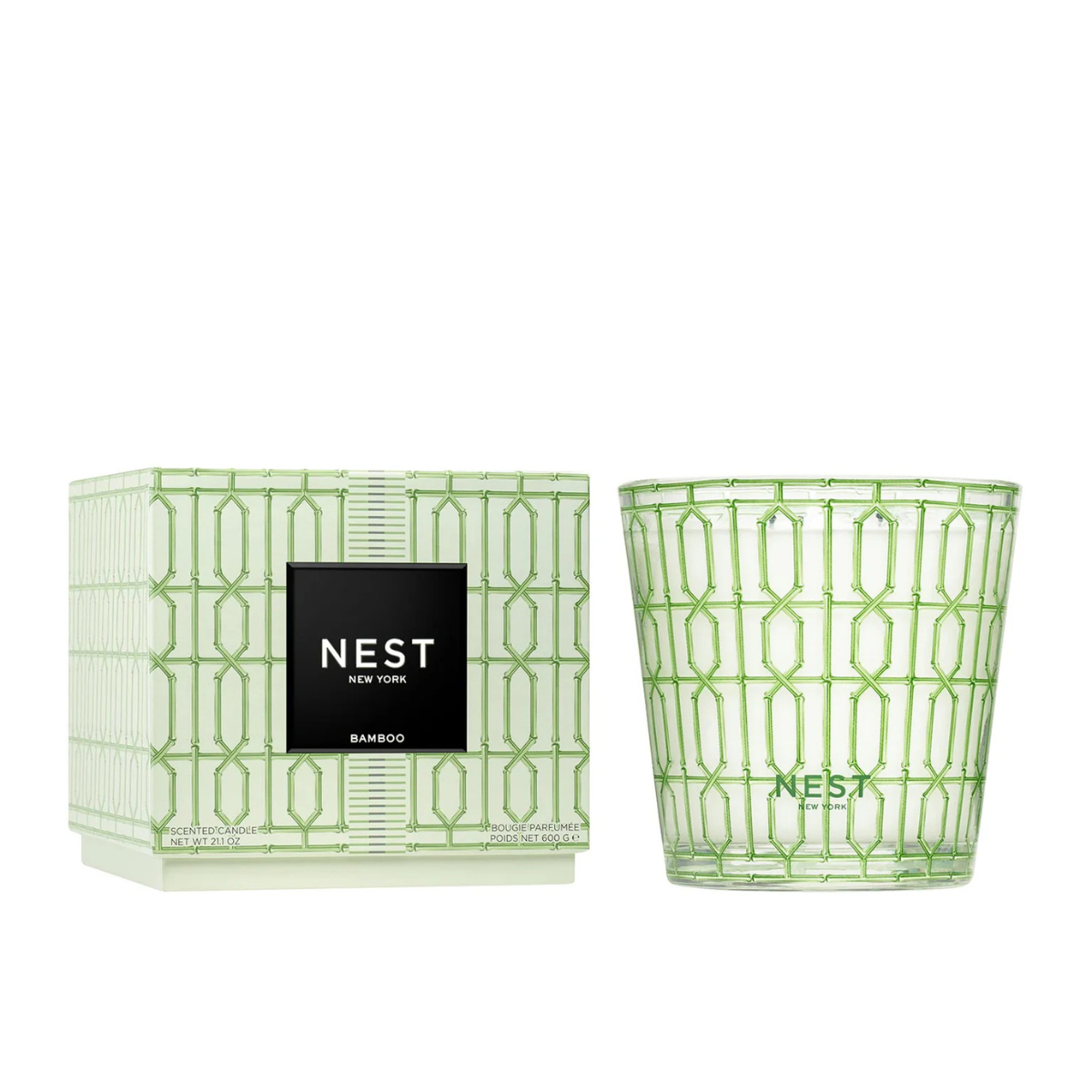 Nest Bamboo Decorative 3-Wick Candle