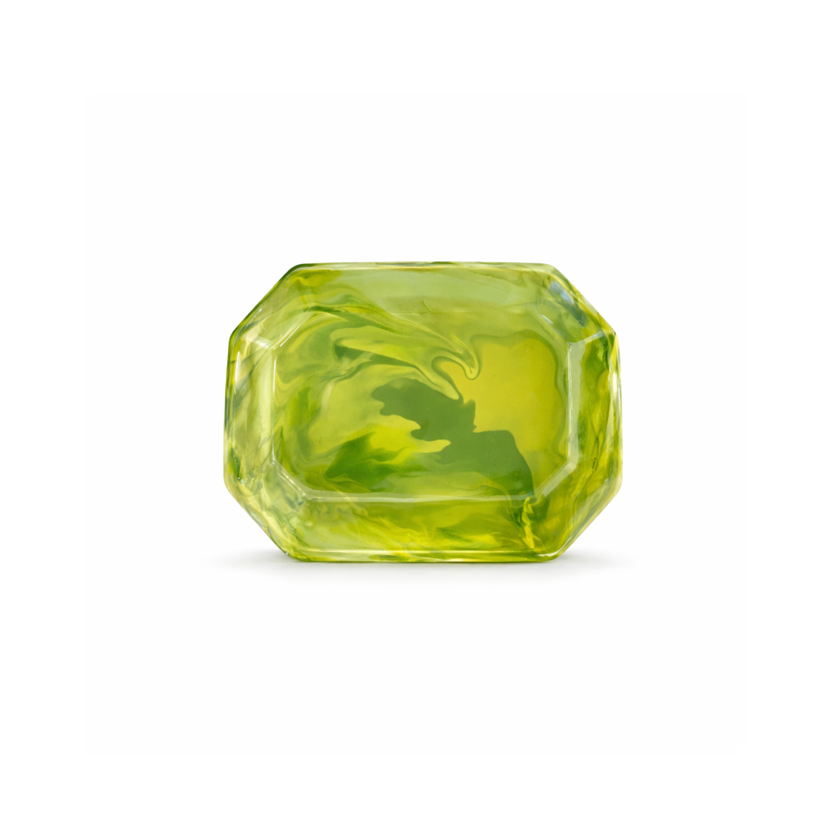 Paul Schneider Mini Octagon Tray, Green Geode