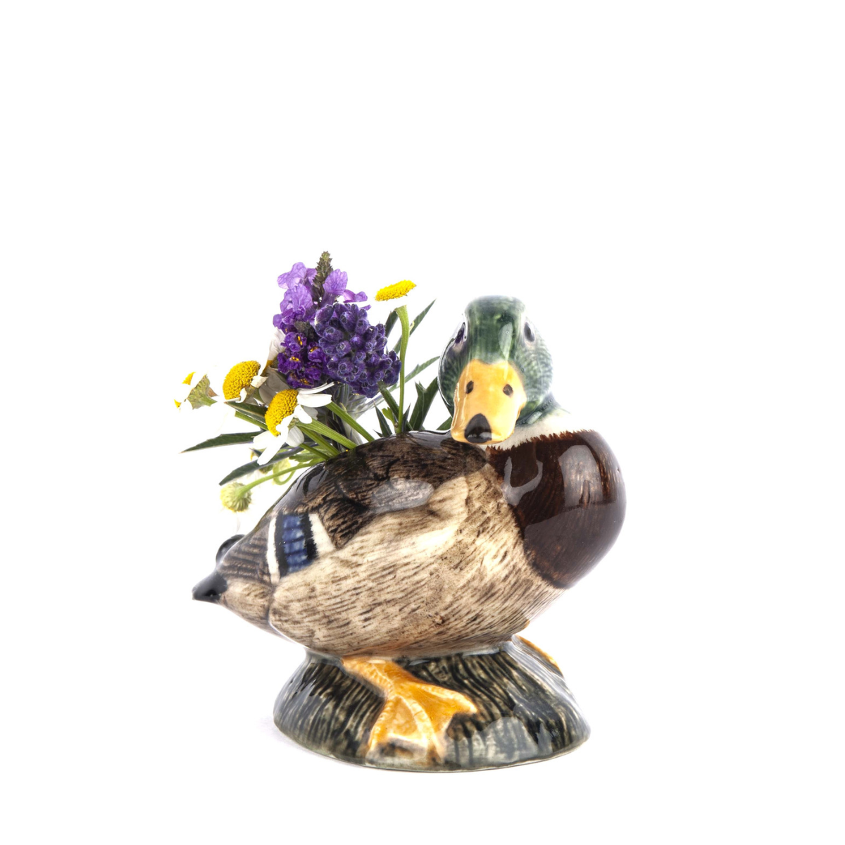 Quail Ceramics Mallard Bud Vase