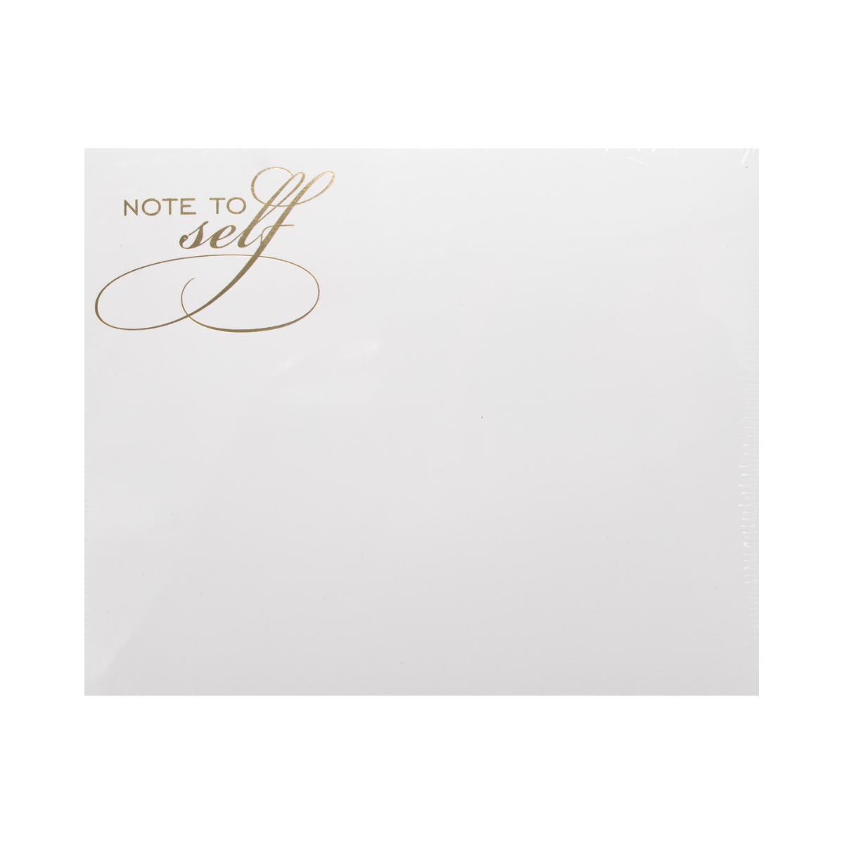 Gold Foil Note to Self Large Notepad