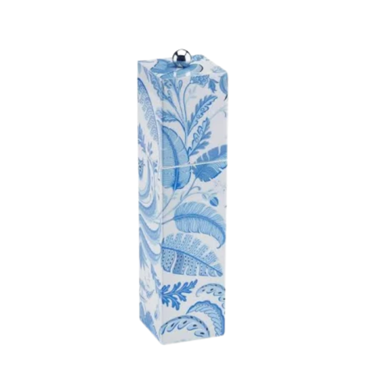 Addison Ross Palm Beach Blue Square Pillar Salt or Pepper Mill