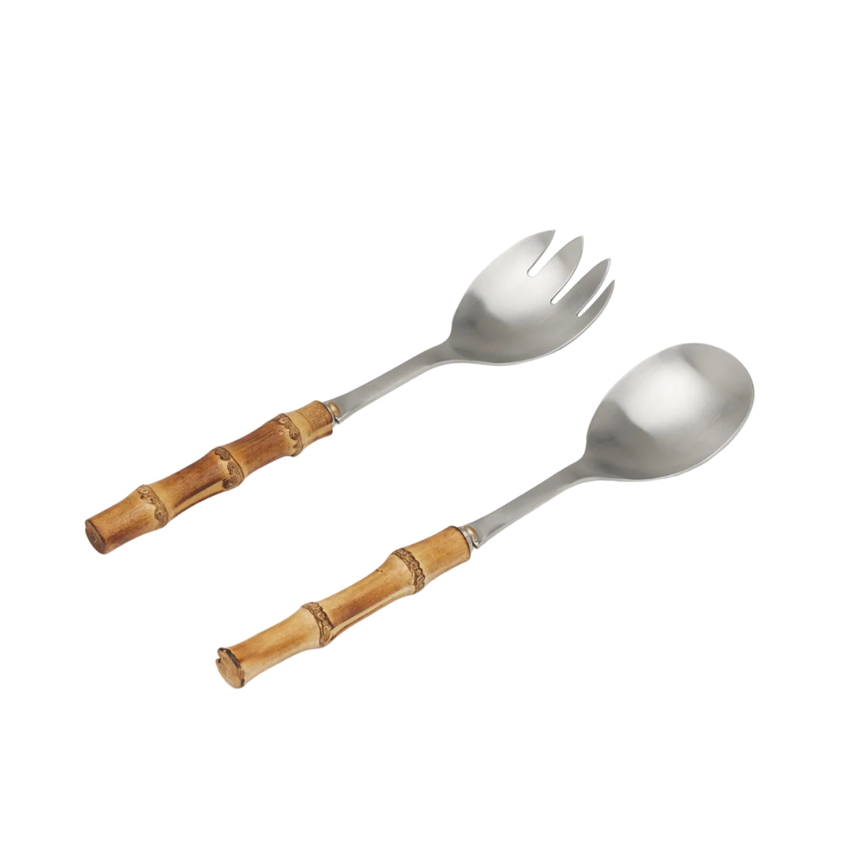 Zoya Matte Silver 2-Piece Serving Set, Set of 5