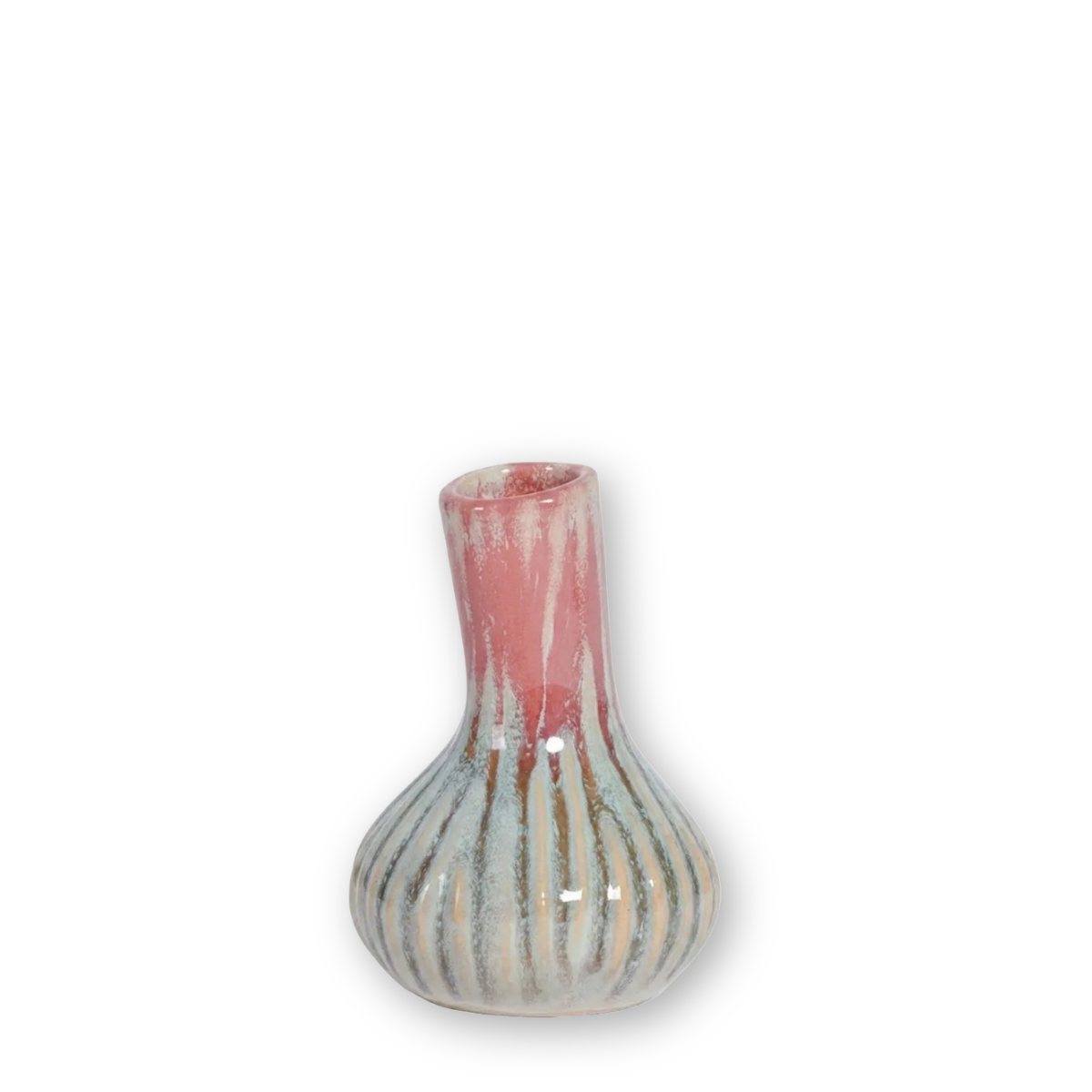 Lantry Bud Vase, Short Red