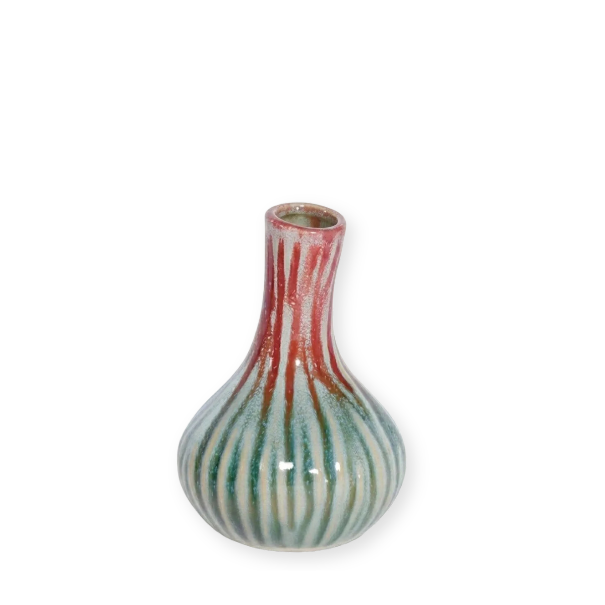 Mindy Bud Vase, Tall Red