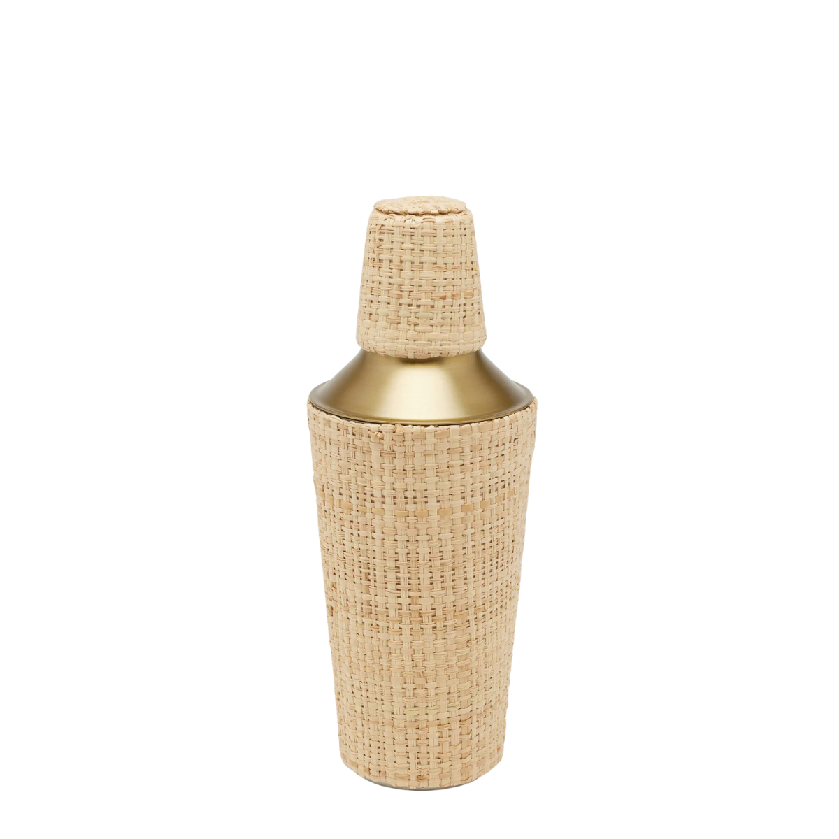 Barth Natural Gold Cocktail Shaker Raffia