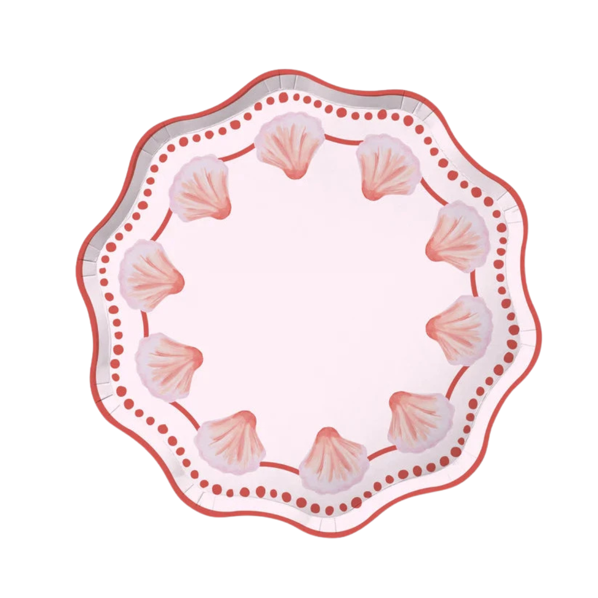 Sirena Dinner Paper Plate Set, Opaline