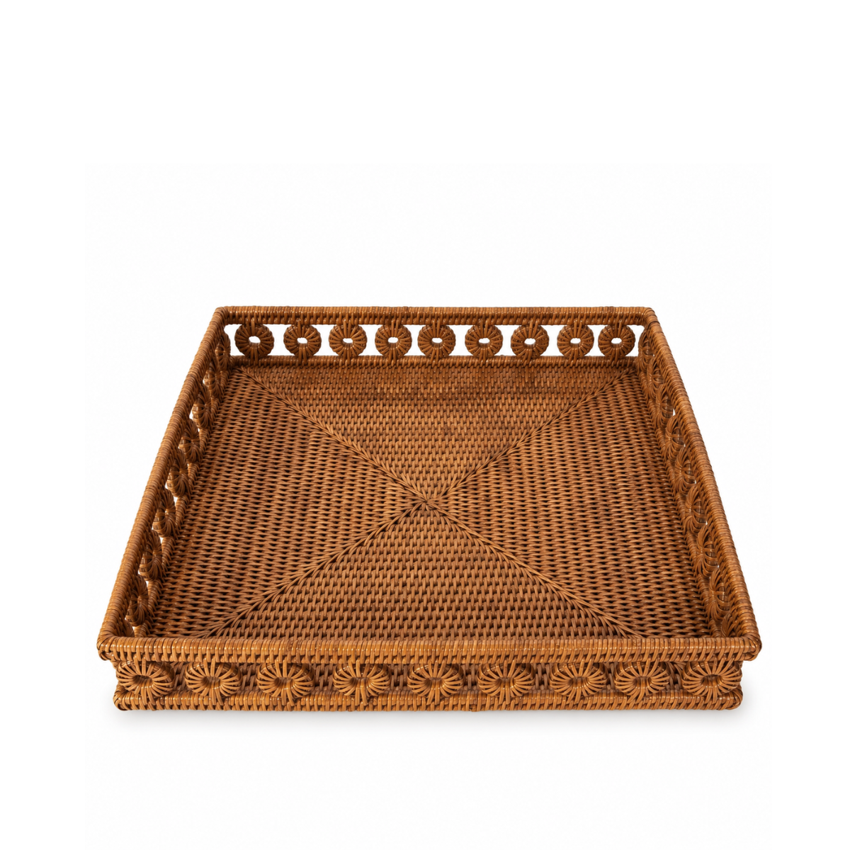Diana Square Rattan Tray, Small