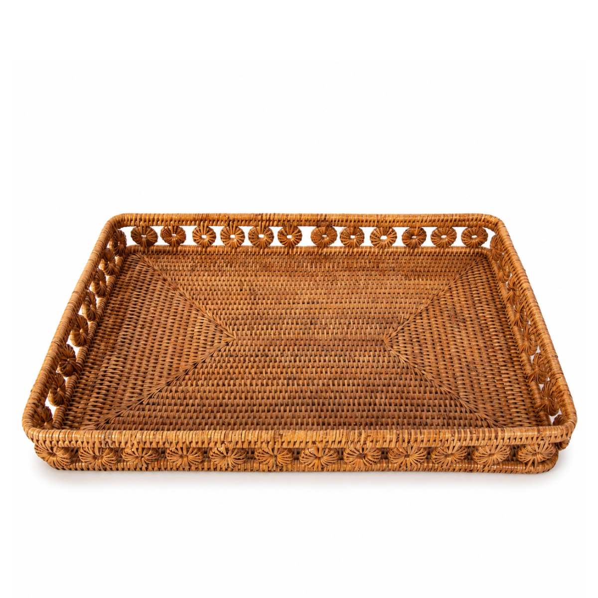 Diana Rectangular Rattan Tray, Large