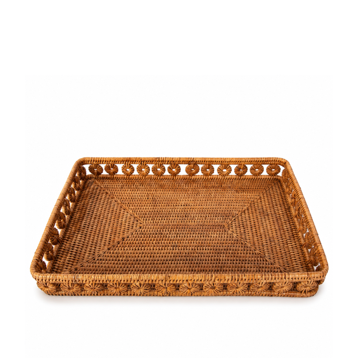 Diana Rectangular Rattan Tray, Small