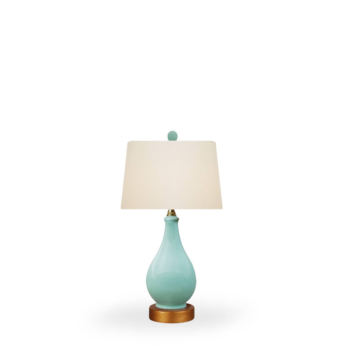Skelton Mini Vase Lamp, Spa Blue