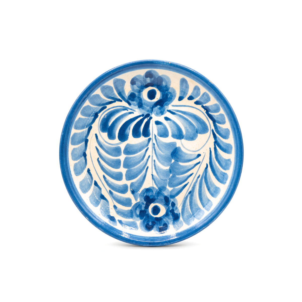 Dos Flores Salad Plate, Blue