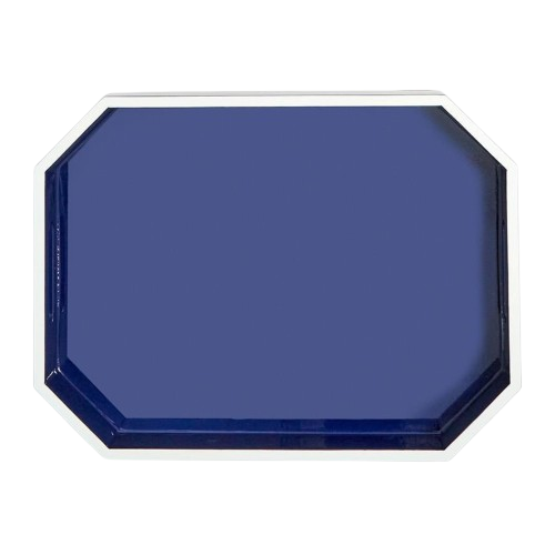 Ravelle Lacquer Tray, 15 3/4"L, Blue