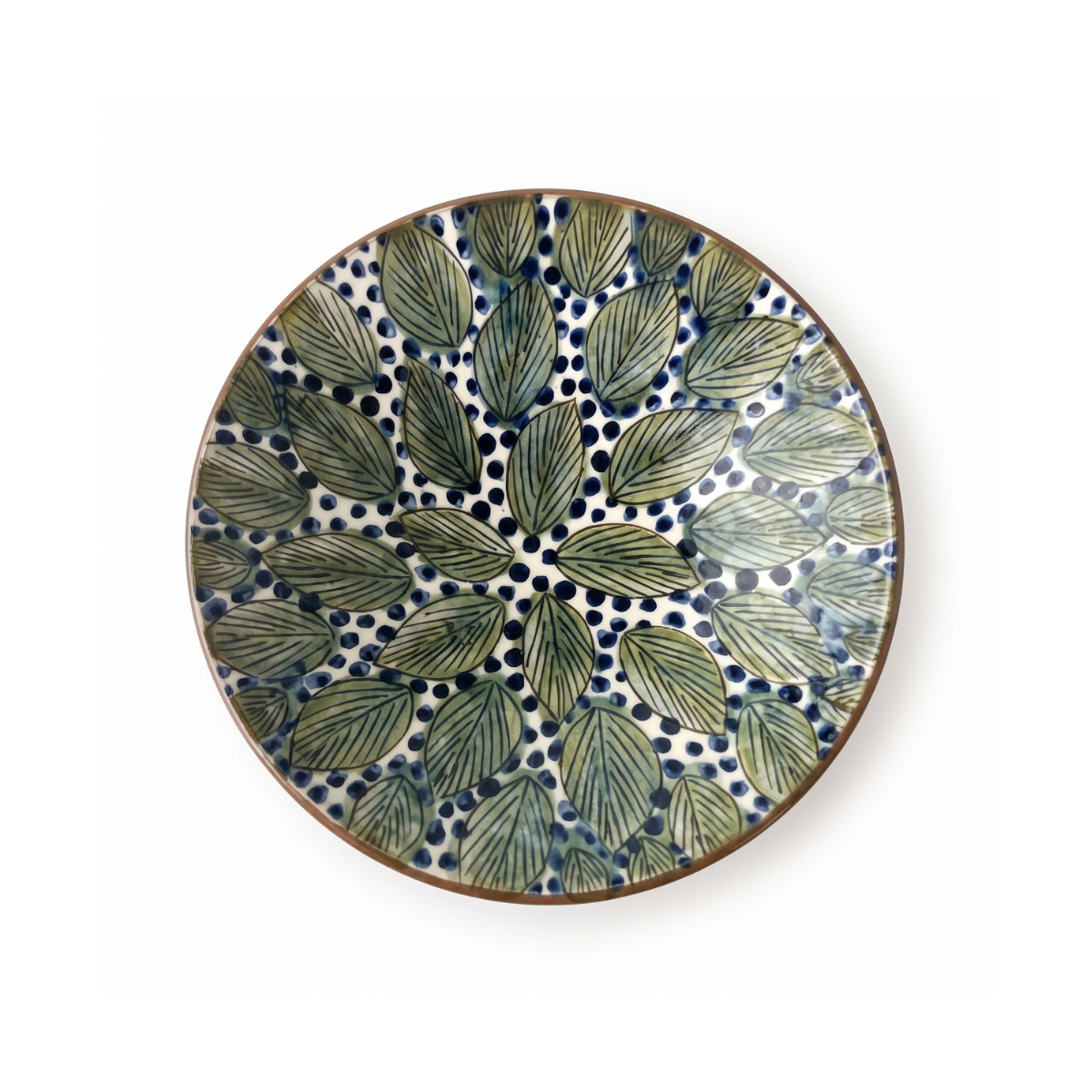 Aligned Leaves Plate
