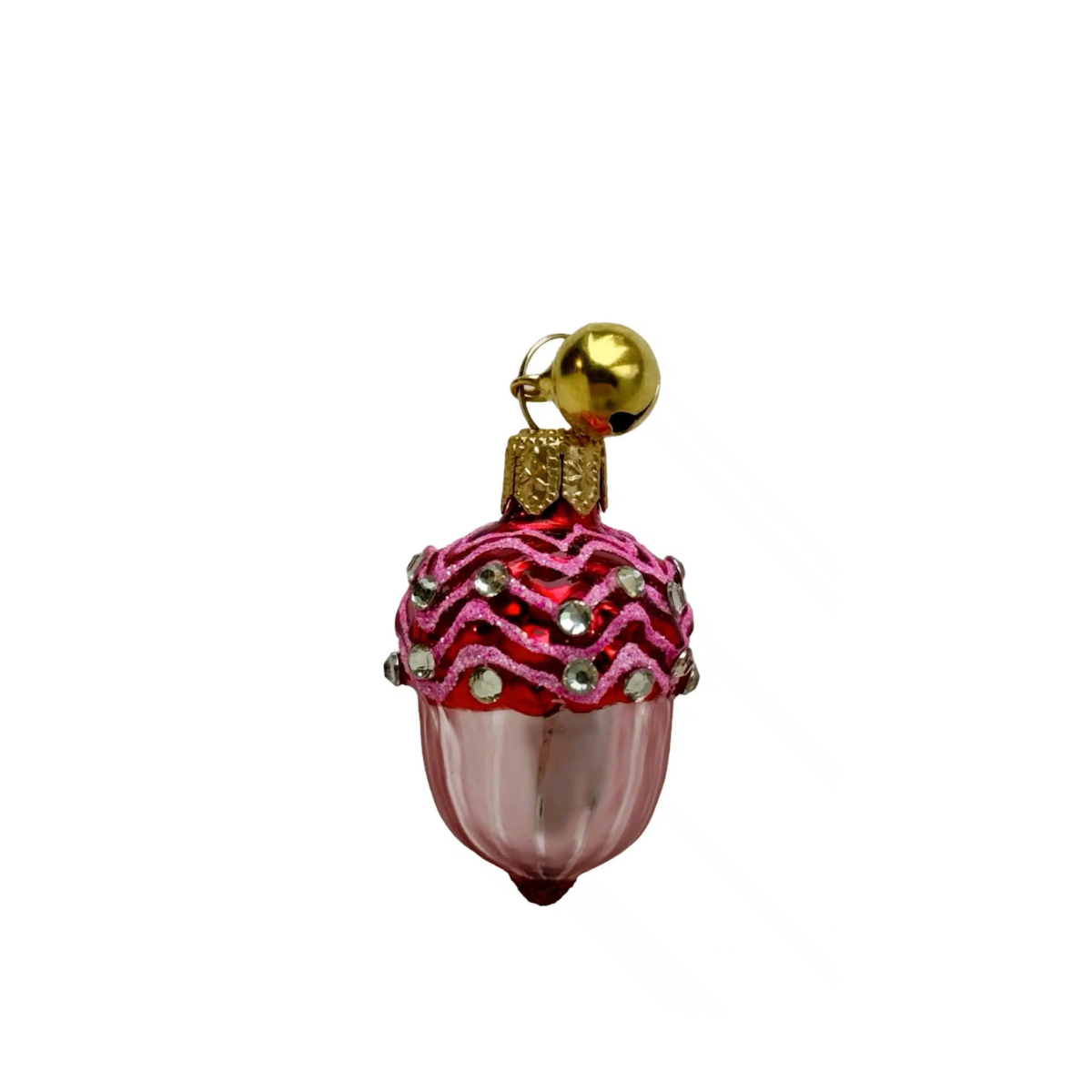 Jingle Nog Quercus Acorn Polish Glass Ornament