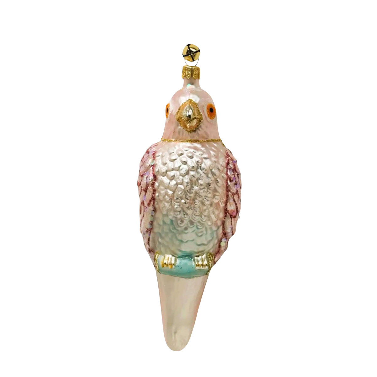 Jingle Nog Polly Parrot Polish Glass Ornament