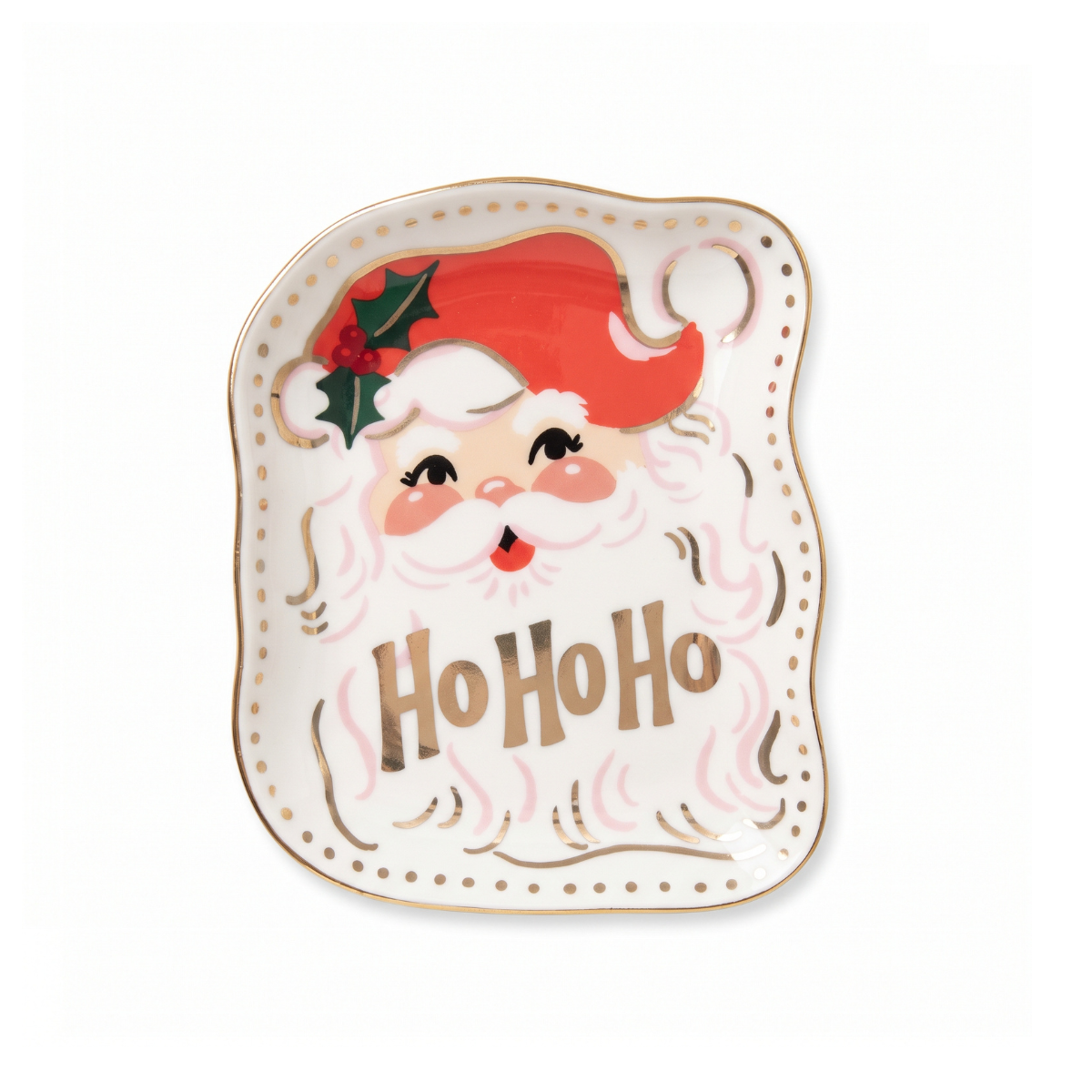 Christmas Santa Porcelain Trinket Tray