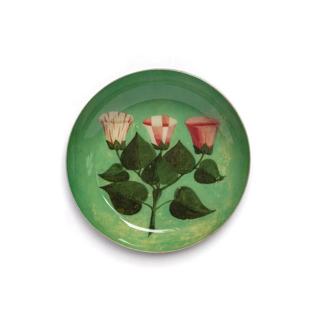 Festival of Flowers Enamel Trinket Dish