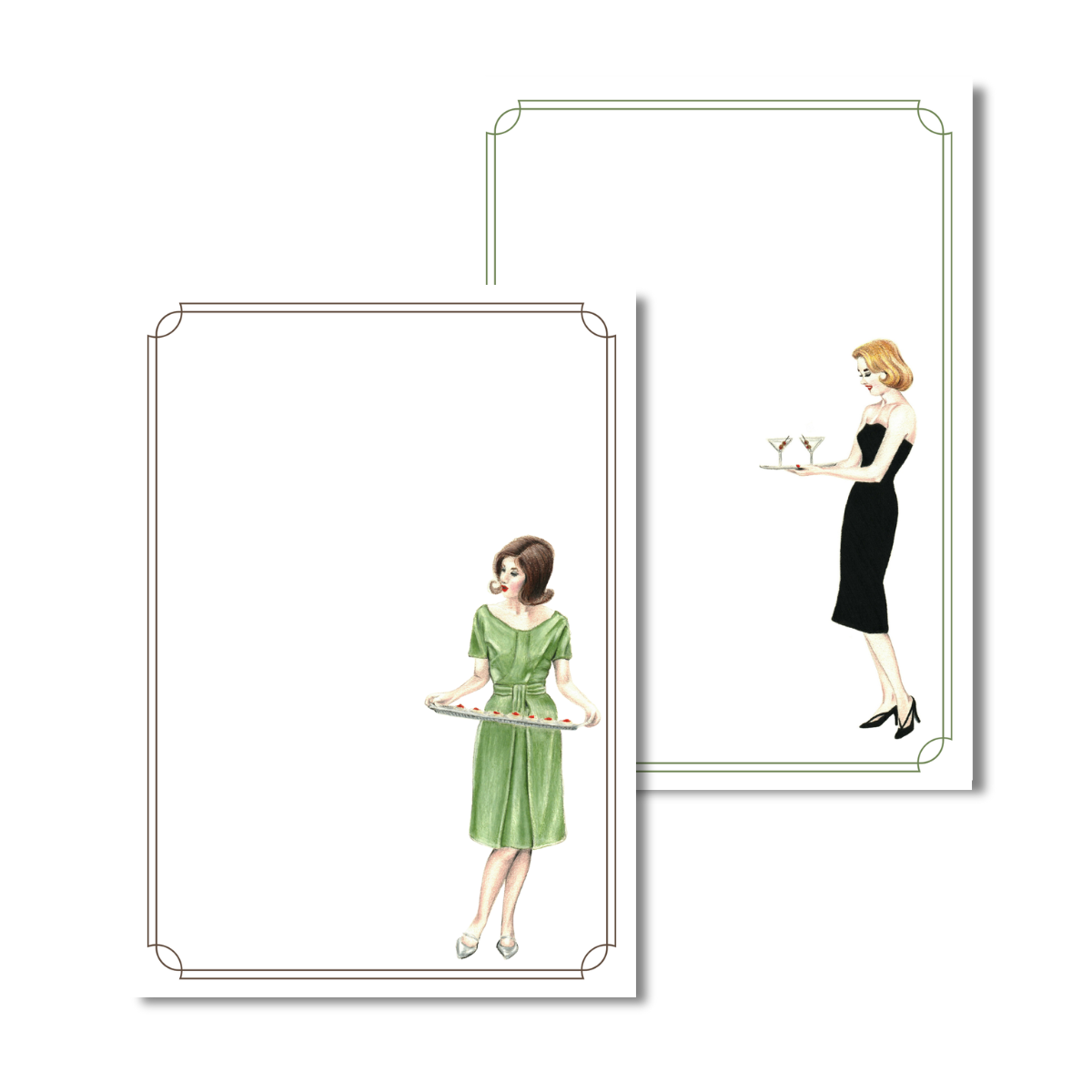 Paulette Pearson x Hunt & Bloom Easy Entertaining Notepads, Set of 2