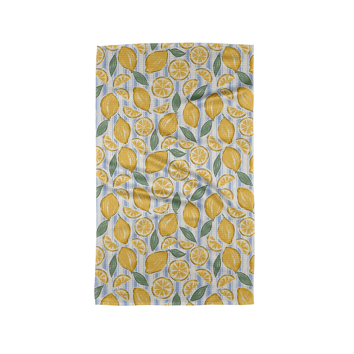 Sour Lemon Stripes Tea Towel