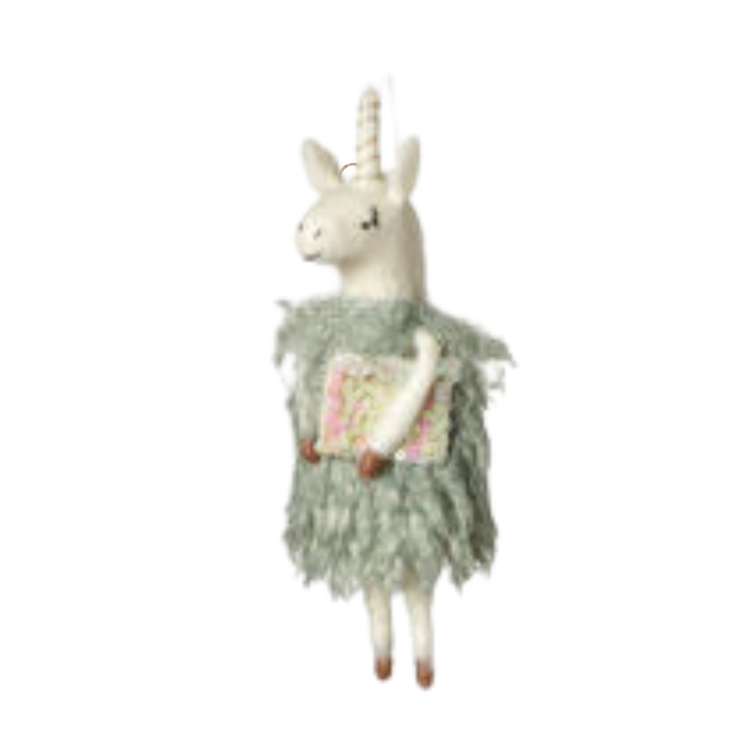 Darling Unicorn Felt Ornament