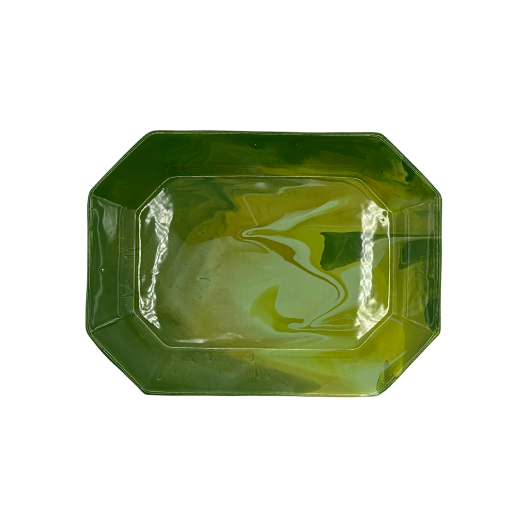 Paul Schneider Octagon Tray, Geode Greens