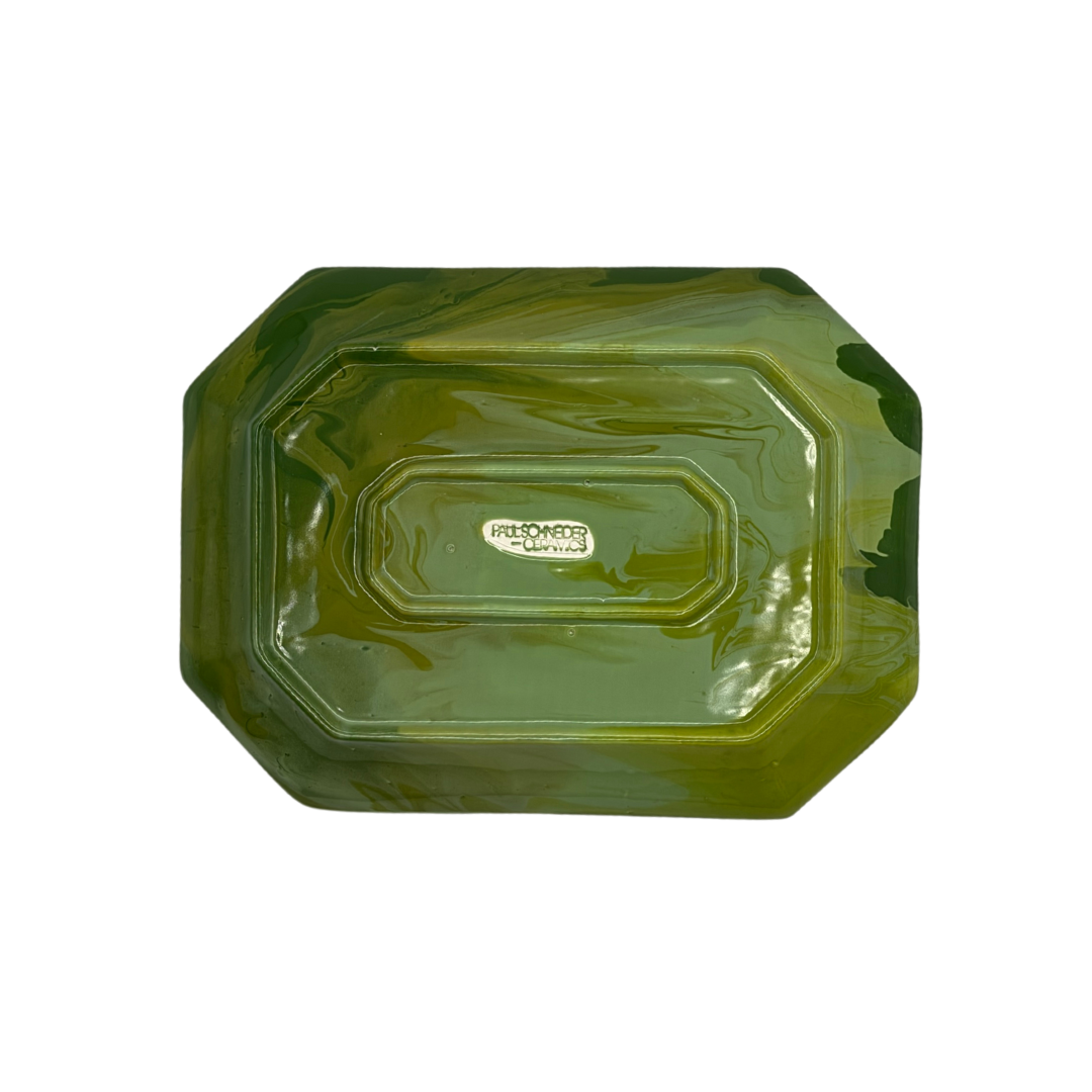 Paul Schneider Octagon Tray, Geode Greens