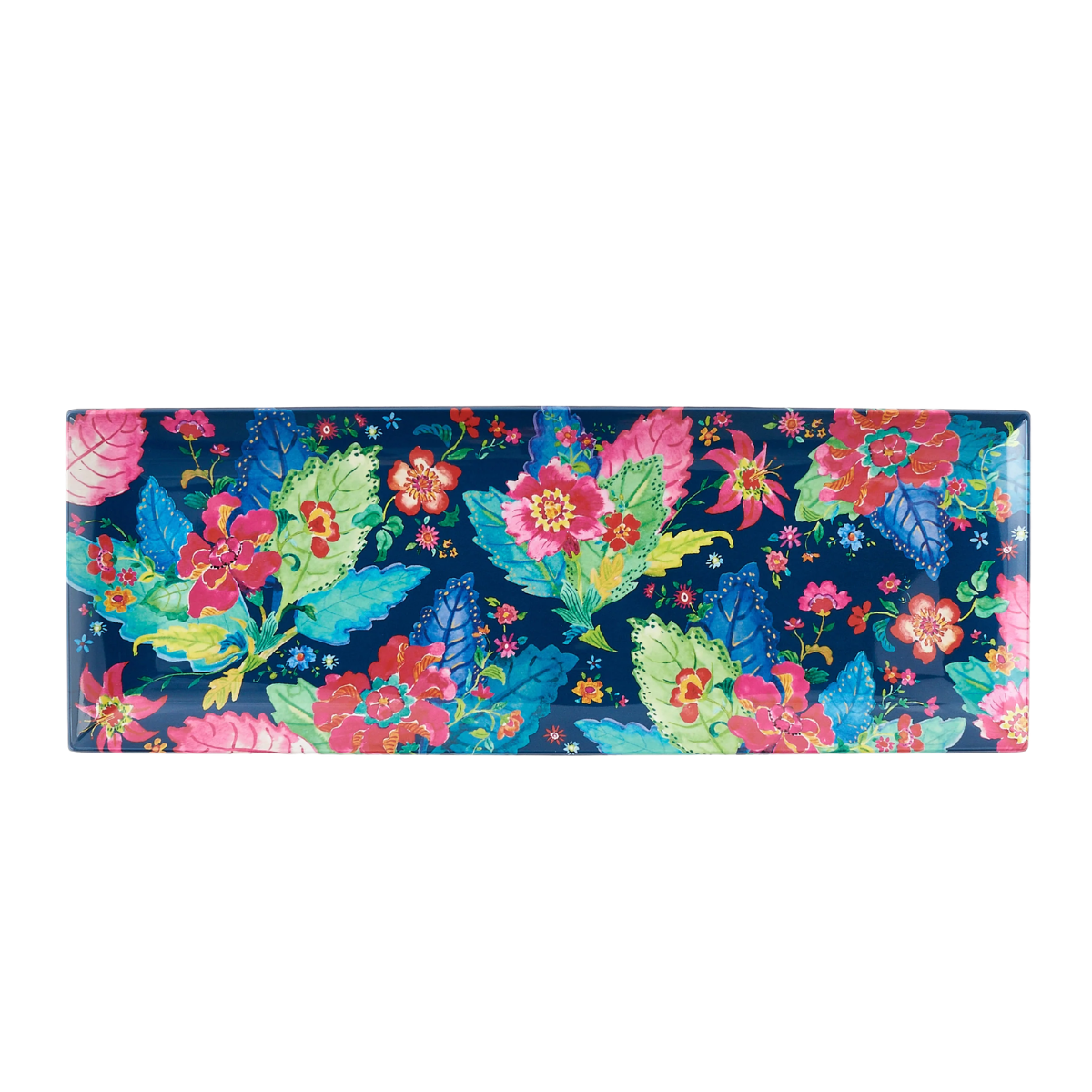 Tobacco Leaf Melamine Long Platter
