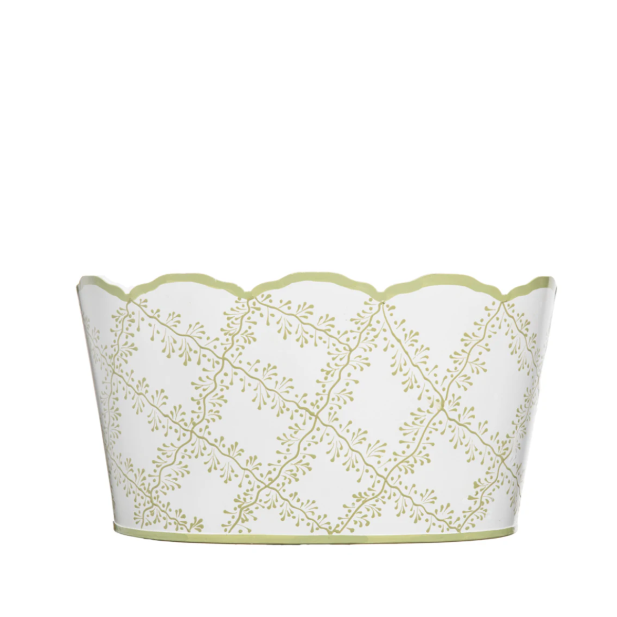 Emmaline Trellis Scalloped Planter