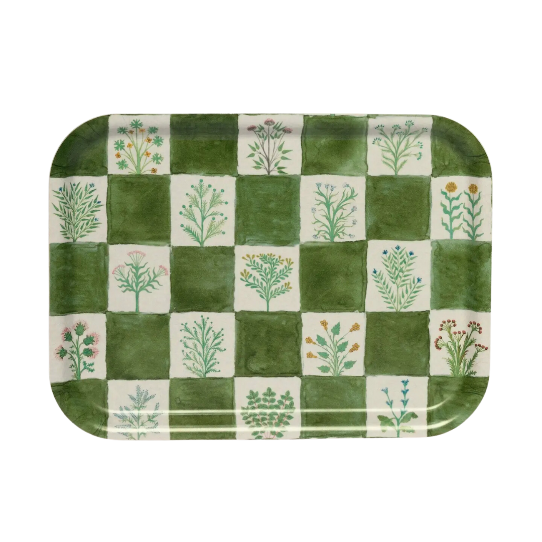 Herbs Birchwood Tray