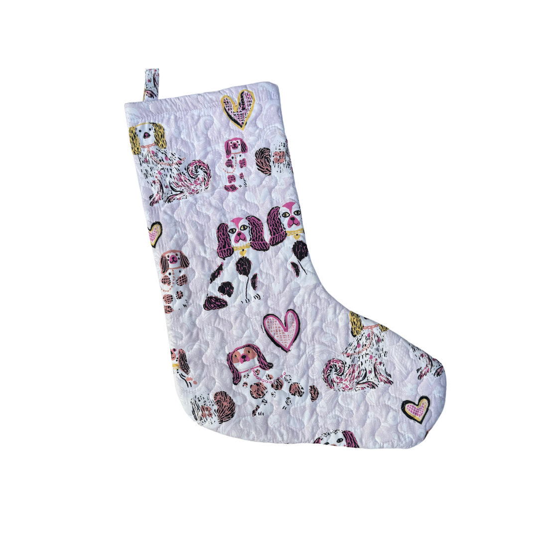 Preppy Pup Quilted Stocking