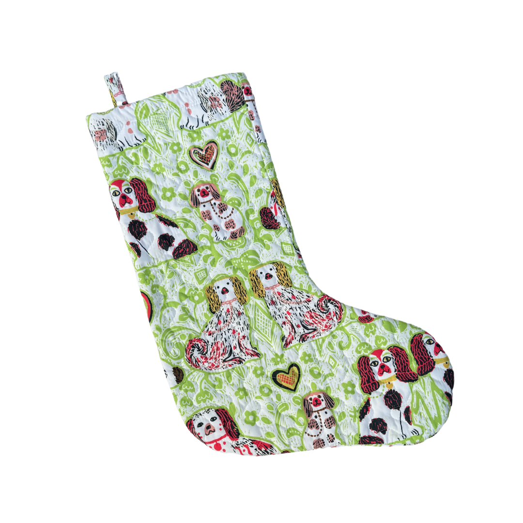 Preppy Pup Quilted Stocking