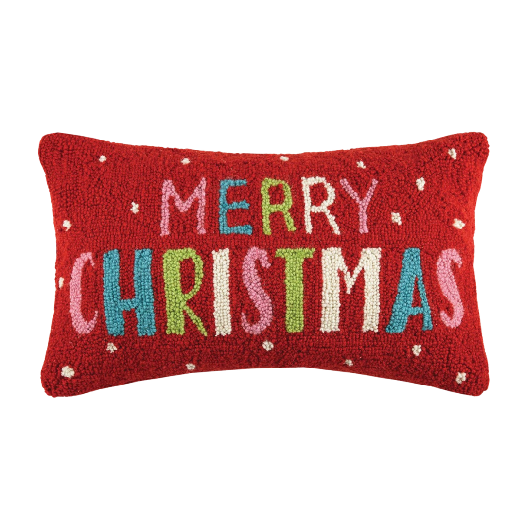 Merry Christmas Hook Pillow