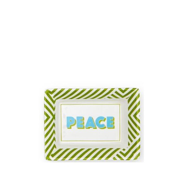 Peace Tiny Porcelain Trinket Dish