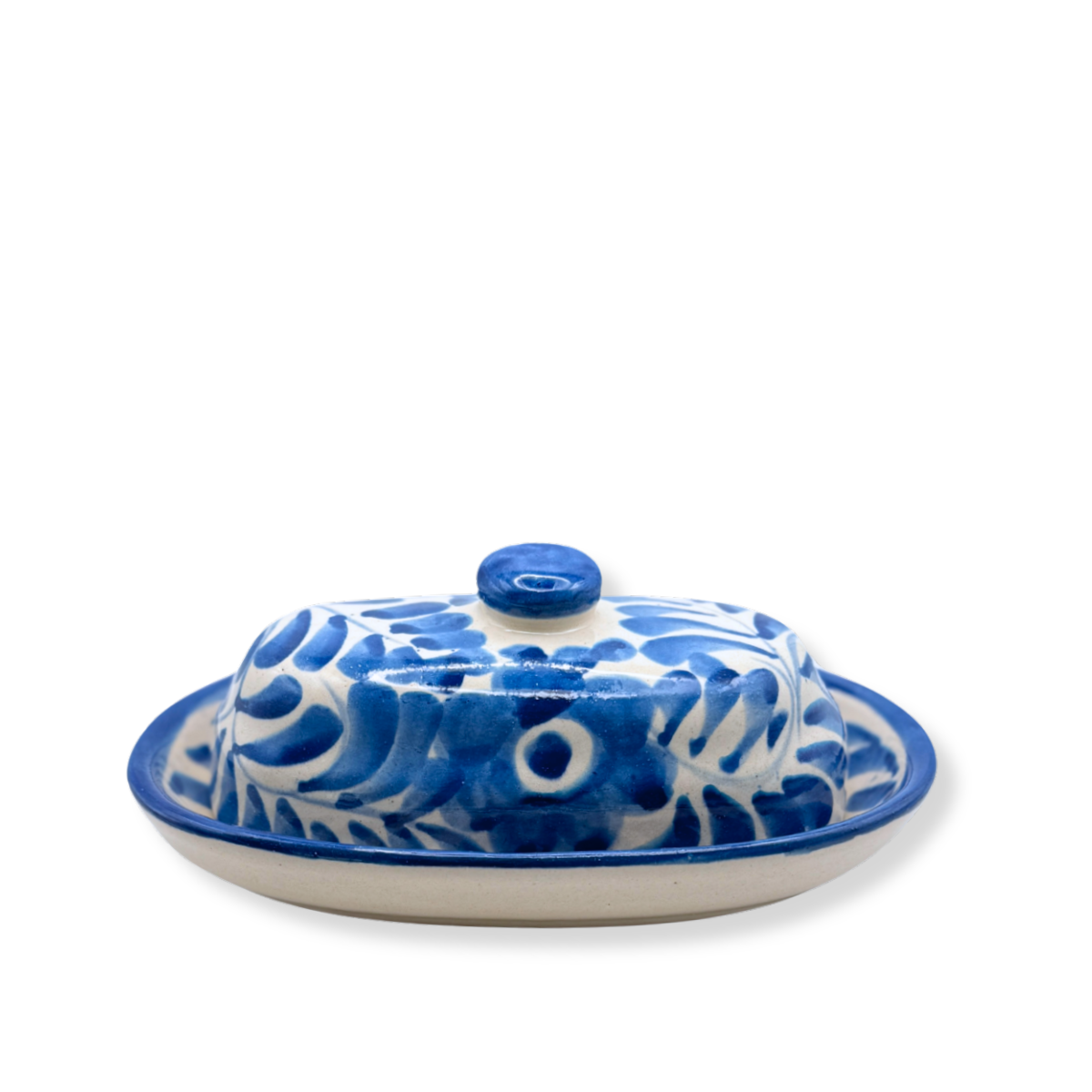 Dos Flores Cornflower Butter Dish