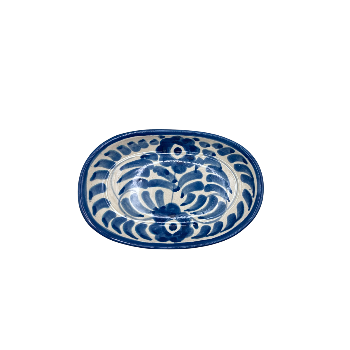 Dos Flores Cornflower Butter Dish