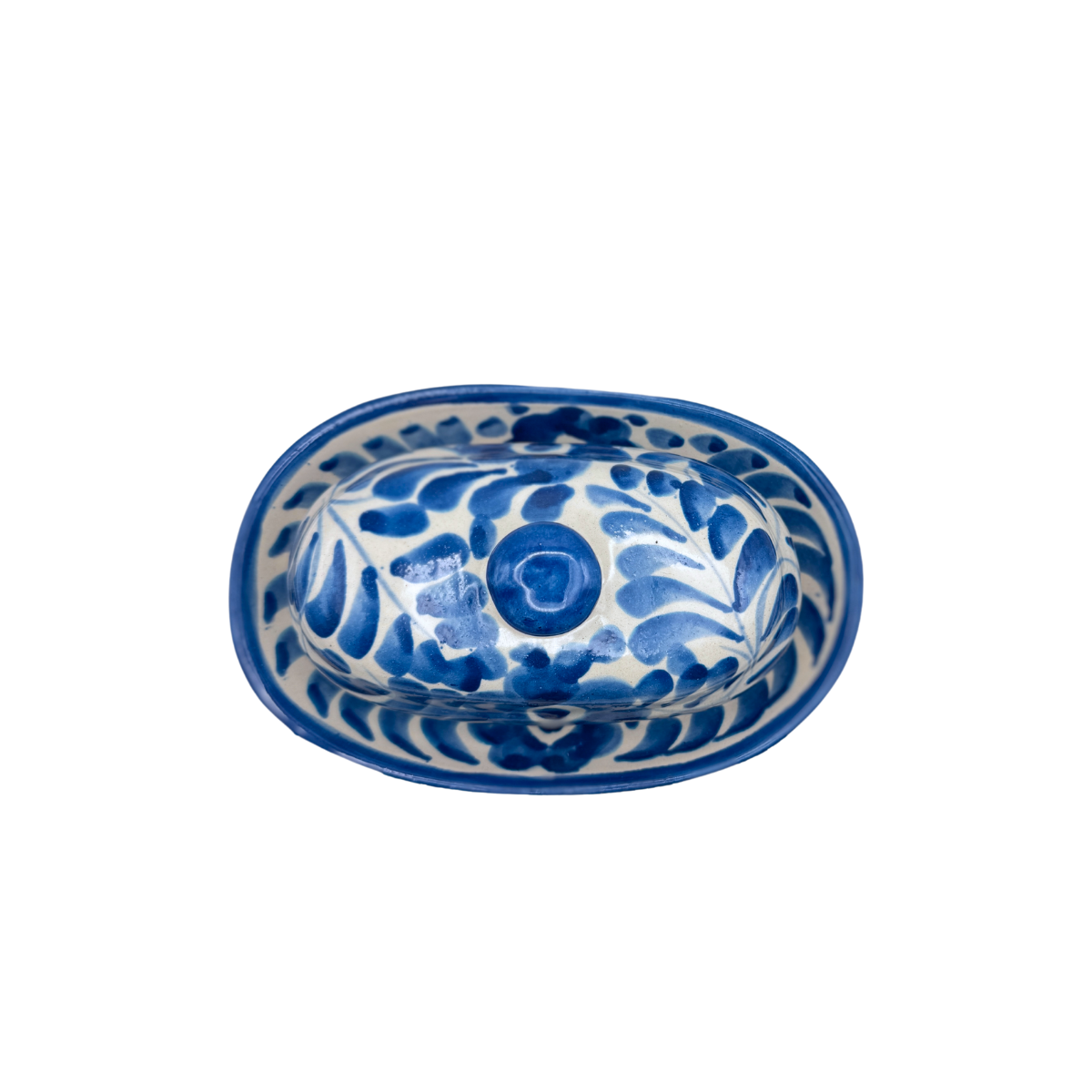 Dos Flores Cornflower Butter Dish