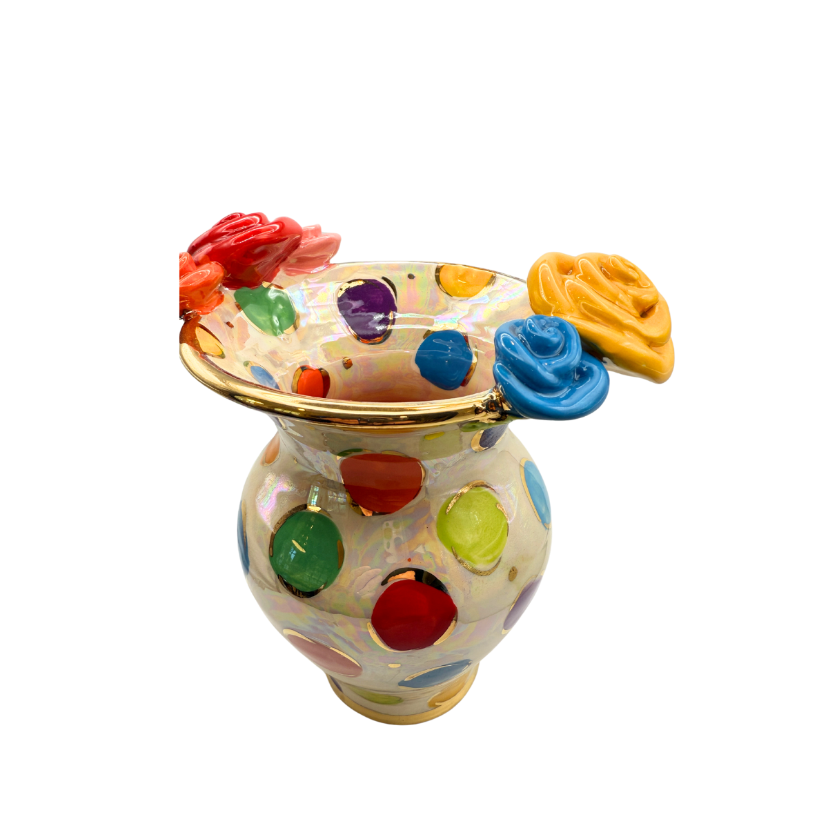 Mary Rose Young Small Fat Vase, Dots Mary Rose Young Small Fat Vase, Dots