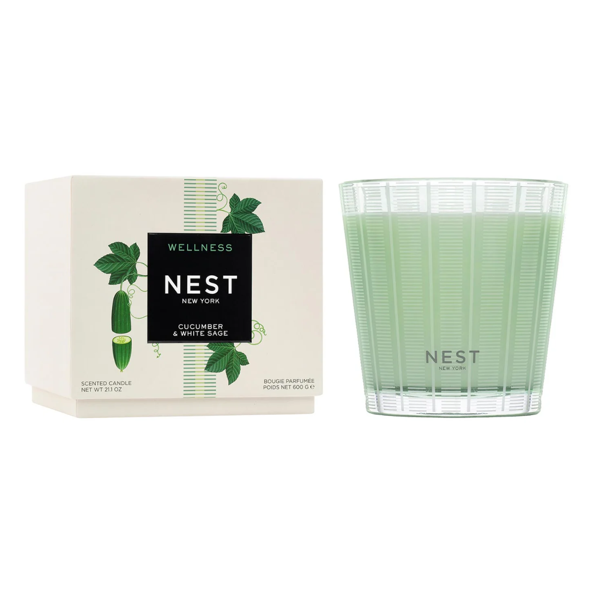 Nest Cucumber & White Sage 3-Wick Candle