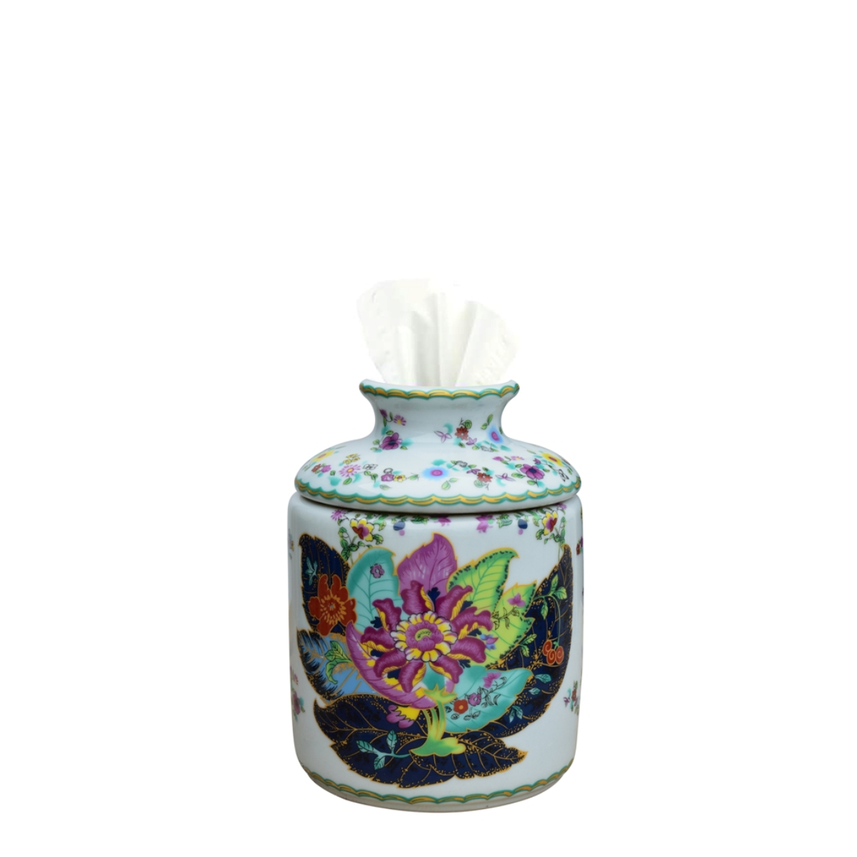 tobacco leaf tissue holder Pigeon and Poodle Hampton Box, Square The tobacco leather adds a dash of mens club composure and makes a space feel established regardless of age Porcelain Round Tobacco Leaf Tissue