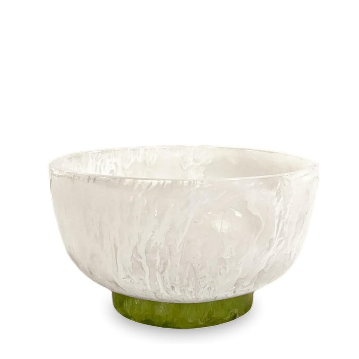 Beatriz Ball Rio Resin Small Bowl, White & Green