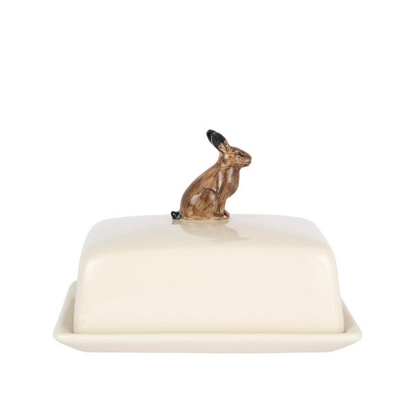 Quail Ceramics Hare Butter Dish