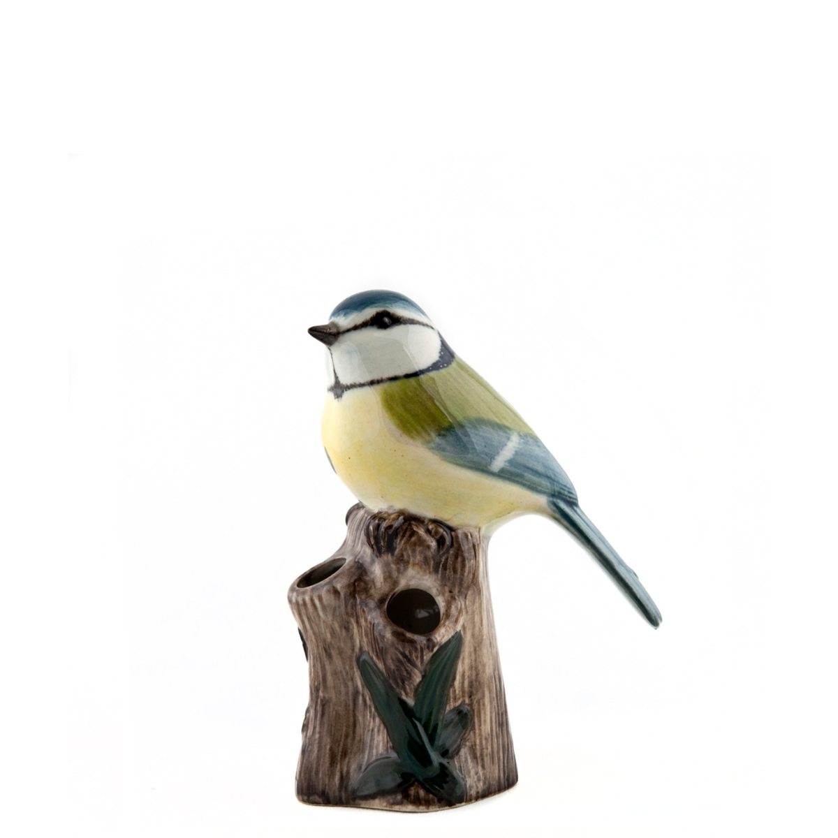 Quail Ceramics Blue Tit Bud Vase
