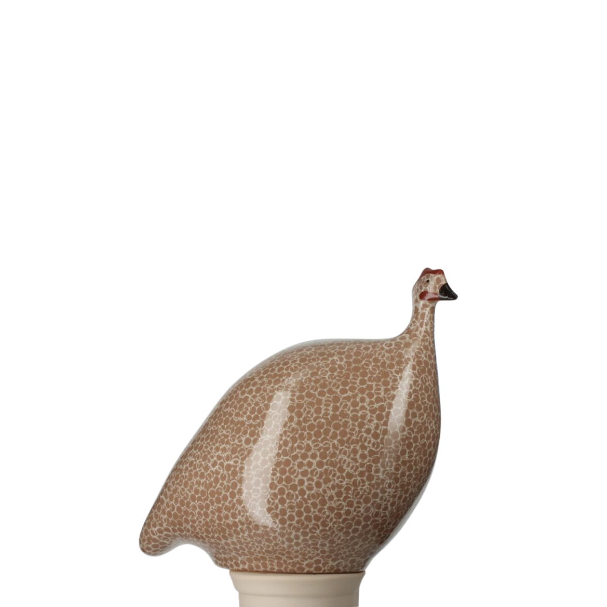 Speckled Brown & White Guinea Hen, Small