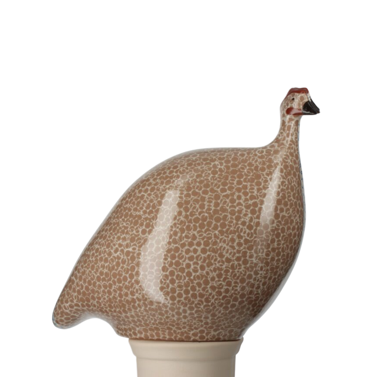 Speckled Brown & White Guinea Hen, Large