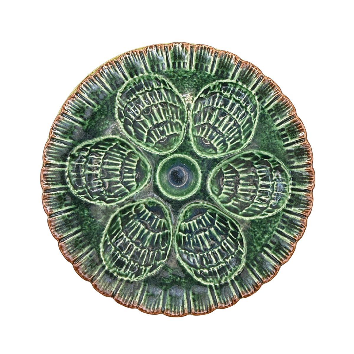 Vintage Belgian Oyster Plate