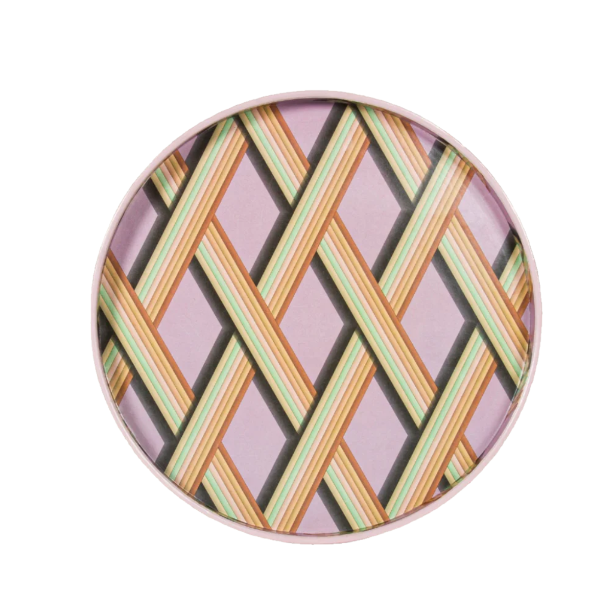 Bridie Hall Medium Trellis Tray in Mauve