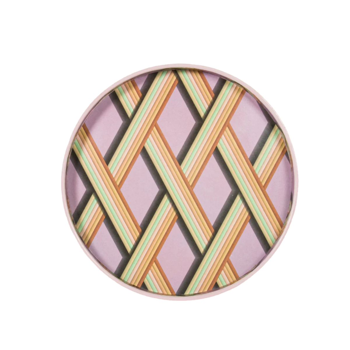 Bridie Hall Small Trellis Tray in Mauve